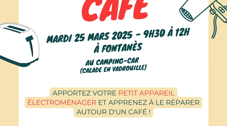 repair café de calade à fontanès le mardi 25 mars 2025