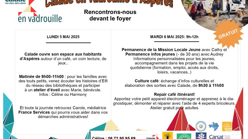 calade en vadrouille Aspères 2025