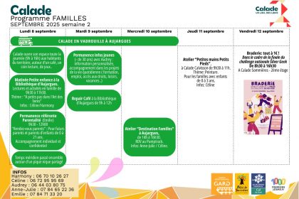 programme septembre